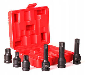 Набір ударних біт 1/2" M14 M16 M18 6 шт. KD11761, фото 1