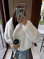 Жіноча шуба Annver з еко хутра кремова