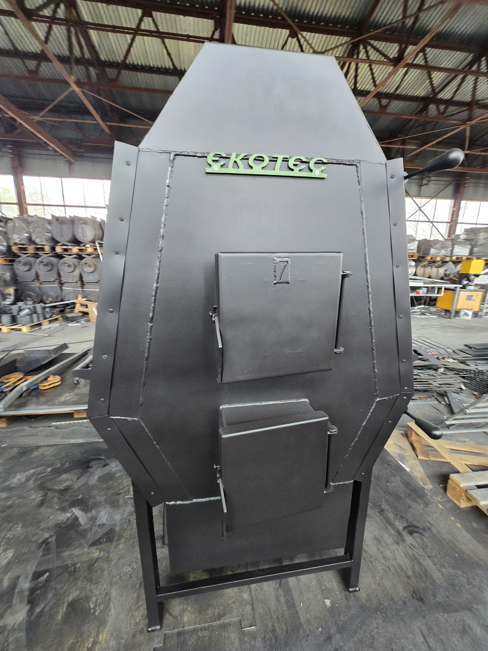 Булер'ян "Екотес - 07 ТУРБО ПРОМ -У" (75 квт, на 1500 м³) з турбіною "Утеплений", фото 1