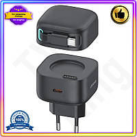 VS Зарядное устройство Usams HOT NEW 35W GaN с магнитным кабелем Type-C для быстрой зарядки смартфонов 32T8_V1