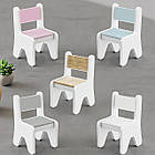 Столик в дитячу кімнату білий з шухлядою дитячий стіл для гри та навчання малюку, фото 9