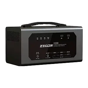 Портативна зарядна станція Zegor YC350, 350/600W, 327Wh