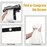 Універсальний портативний екран для проектора — легкий, компактний, ідеальний для перегляду фільмів та ділових зустрічей, фото 4