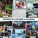 Універсальний портативний екран для проектора — легкий, компактний, ідеальний для перегляду фільмів та ділових зустрічей, фото 7