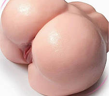 Подвійний реалістичний чоловічий мастурбатор сідниці з вагінальним та анальним отвором