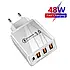 Зарядний пристрій 48W Quick Charger на 4 порти 3 USB + Type-C, фото 5