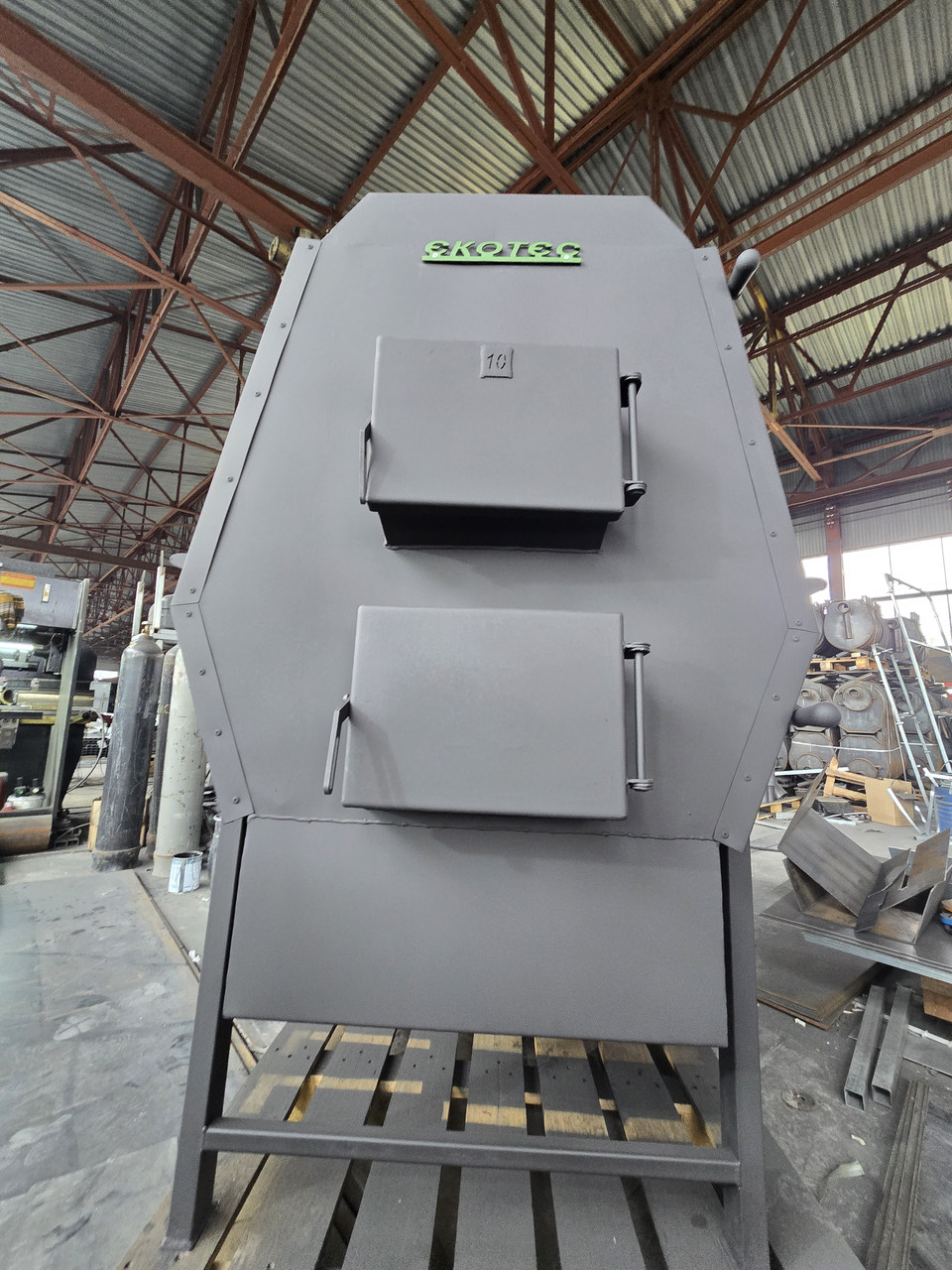 Булер'ян "Екотес - 10 ТУРБО ПРОМ-У" (95 квт, на 1800 м³) з турбіною "Утеплений", фото 1