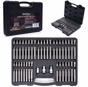 Набір шестигранних ключів 75ел. TORX SPLINE RIBE KD10954 в пластиковій валізі, фото 1