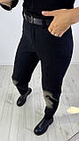 Жіночі теплі штани з вельвету на флісі графіт 42,44,46,48,50,52,54,56,58,60, фото 5