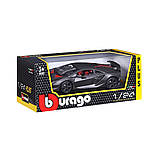 Автомодель - LAMBORGHINI SESTO ELEMENTO (сірий металік, 1:24), фото 3