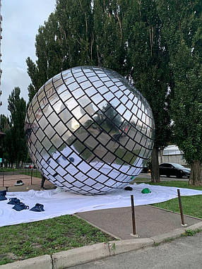 Надувна конструкція диско-куля 5 м з вентилятором для вечірок та сценічних майданчиків, фото 2