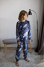 2619-26сір Піжама тепла Ракета, махра тм Авекс