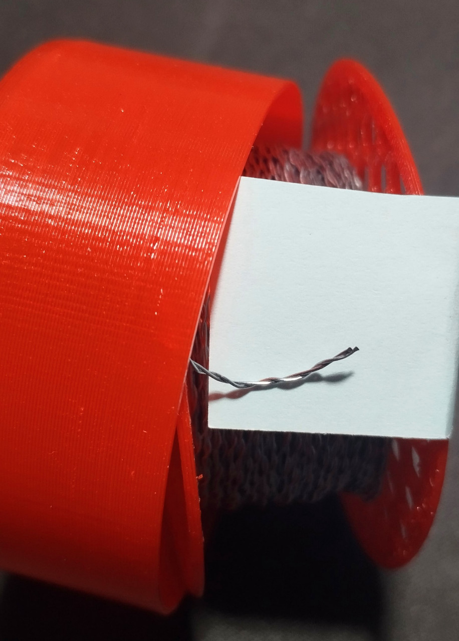 Дріт пломбувальний нержавіючий кручений 0,3х0,3 25метрів в кишеньковій бабінці, фото 1