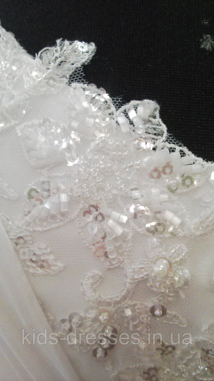 Воздушное белое свадебное платье в греческом стиле, А-силуэт, размер 48 - фото 5 - id-p486560462