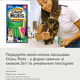 Ласощі INABA Churu Rolls для котів (1стік) палички з куркою 10г (уп.4шт), фото 2