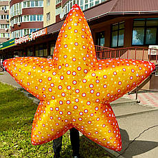Надувна фігура морська зірка 1,5 м з вентилятором для декорацій та фотозон, фото 3