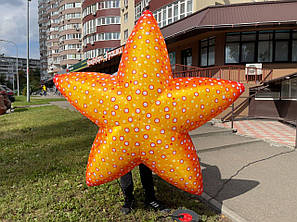 Надувна фігура морська зірка 1,5 м з вентилятором для декорацій та фотозон, фото 2