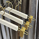 Тремпели плечики вешалка деревянная белая 35см., фото 3