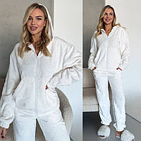 Махрова жіноча піжама Жіночий домашній одяг теплий Піжама осіння та зимова