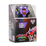 Динозавр-трансформер DINOSTER - ПУРПУРОВИЙ РАПТОР-БОТ (бокс для зберігання), фото 5