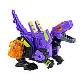 Динозавр-трансформер DINOSTER - ПУРПУРОВИЙ РАПТОР-БОТ (бокс для зберігання), фото 6