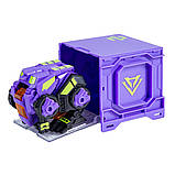 Динозавр-трансформер DINOSTER - ПУРПУРОВИЙ РАПТОР-БОТ (бокс для зберігання), фото 8