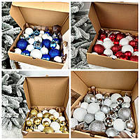 Подарункові набори новорічних прикрас різні кольори