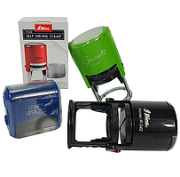 Оснастки для печатки, змінні подушки та футляри для оснастки