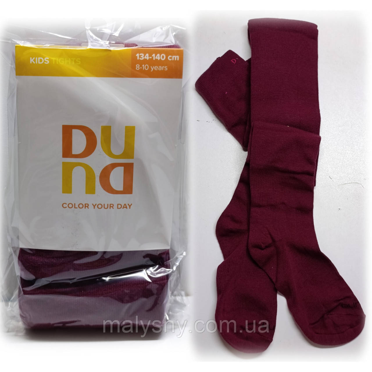 Колготки дитячі демісезонні 134-140, 68-72, 20-22 ТМ Duna Дюна 489-1000-бордо / весна-осінь, фото 1