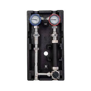 Насосна група Forte Quick System з триходовим клапаном без сервомотора 1" (без насоса) праве підкл., нерж. сталь SUS304