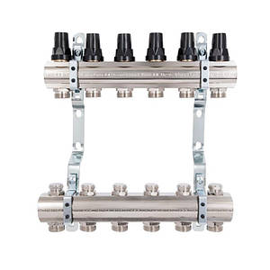 Колектор SD Forte 1" 6 виходів SF002W6