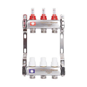 Колектор з витратомірами SD Plus 1" 3 виходи SD0043