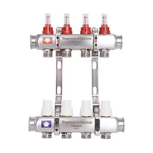 Колектор з витратомірами SD Plus 1" 4 виходи SD0044