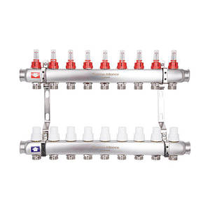 Колектор з витратомірами SD Plus 1" 9 виходів SD0049