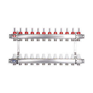 Колектор з витратомірами SD Plus 1" 12 виходів SD00412