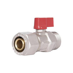 Кран кульовий обтискний SD Forte 20х3/4" НР SF262W20