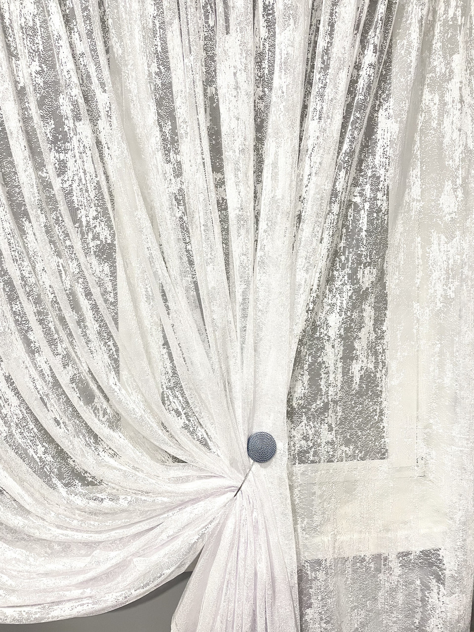 Тюль мармур жакардовий білий Туреччина висота 2,80 м, фото 1