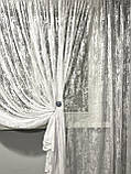 Тюль мармур жакардовий білий Туреччина висота 2,80 м, фото 2