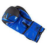 Боксерські рукавиці PowerPlay 3086 Сині 14 унцій (397г.) для спортсменів 80-90 кг., фото 9