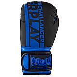 Боксерські рукавиці PowerPlay 3086 Сині 12 унцій (340г.) для спортсменів 60-80 кг., фото 6