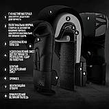 Боксерські рукавиці PowerPlay 3086 Чорні 12 унцій (340г.) для спортсменів 60-80 кг., фото 4