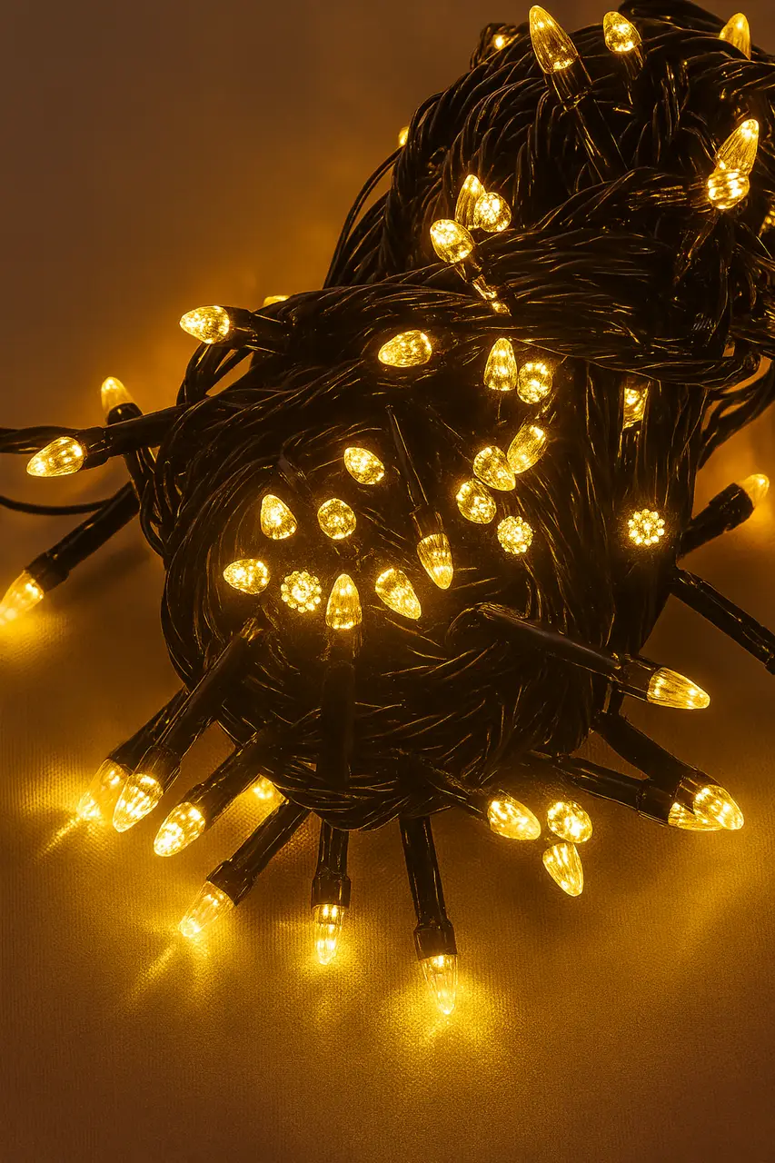 Гірлянда Led Конус 10 м 200 л Теплий білий