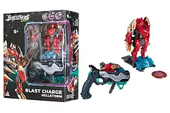 Ігровий набір SCREECHERS WILD ALPHA S5 L1 V2 - ХЕЛШТОРМ запускач-бластер, машинка-трансформер KS686112