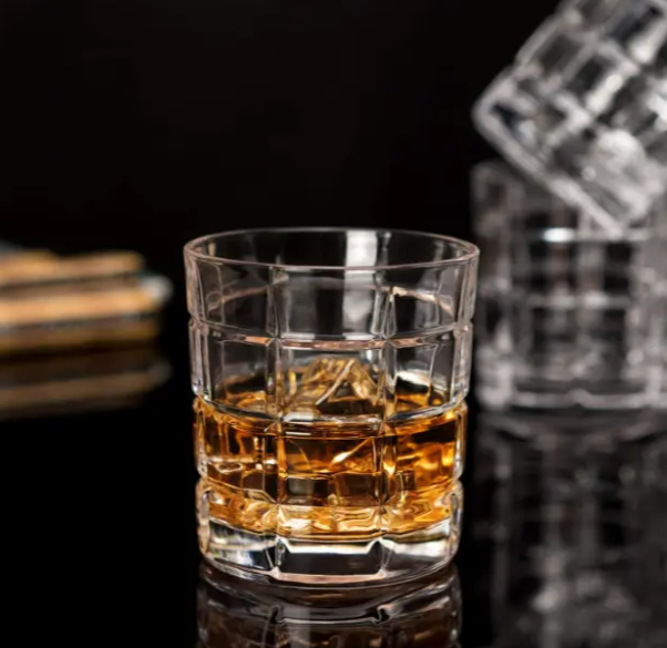 Набір низьких склянок Helios Модерн ринг для віскі 320 мл 6шт (BM6015S), фото 1