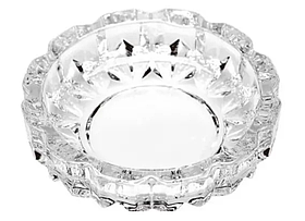 Скляна попільничка Helios Раунд кристал кругла 118 мм (YG1006)