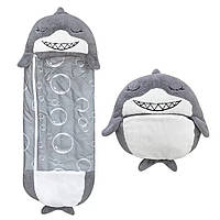 Спальный мешок для детей 3в1 подушка игрушка для сна и отдыха мягкий комфортный холлофайбер