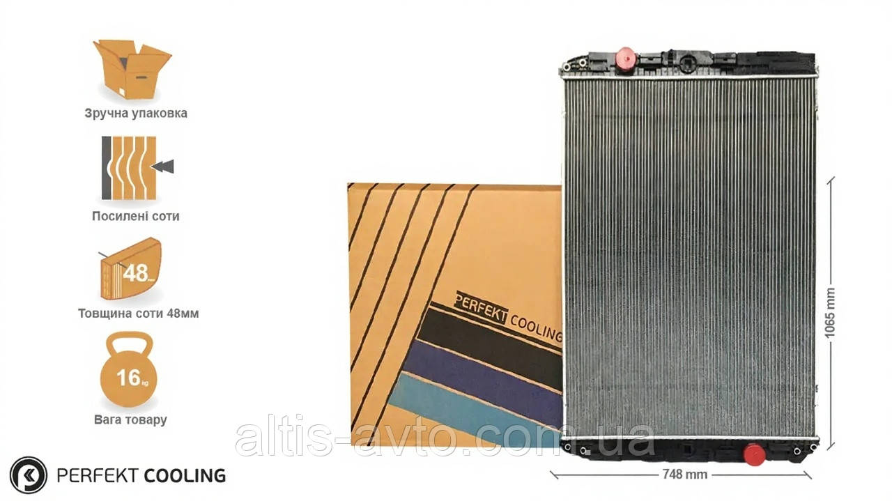 Радіатор без рами DAF 95 XF Євро 2, Євро 3 1858772, фото 1