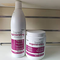 Відновлювальна маска та шампунь Dikson keratin regenerating по 1 л для хімічно ослабленого волосся Pro Master