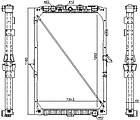 Радіатор Nissens для DAF 105 XF/61447, 1739550 (з рамкою), фото 4