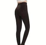 Лосини жіночі, кавові на тонкому флісі Осінь/весна 44-46 р, фото 3